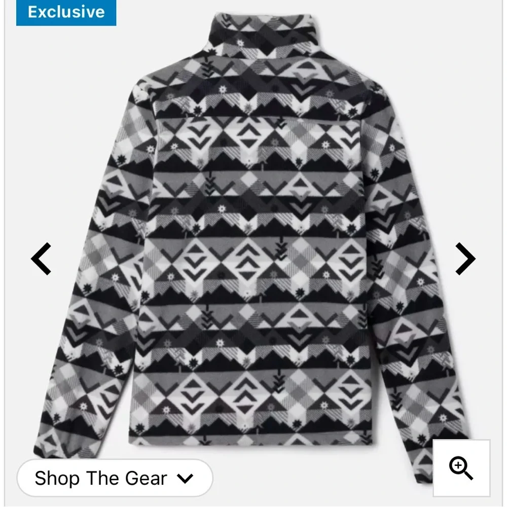 Columbia Boys' Castle‎ Dale Printed Full Zip Fleece - EUC